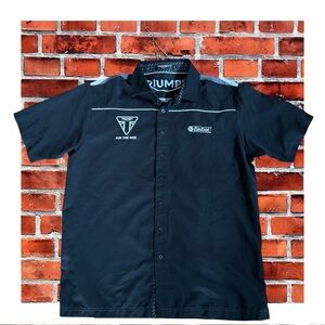 Triumph Black Button-Up Shirt